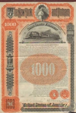 New York and Putnam Railroad Co. $1000, 1894 год.