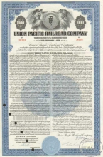 United Pasific Railroad Co. $1000,1976 год.
