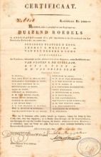 Сертификат на 1000 рублей. Амстердам, 1825 год.