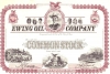 Ewing Oil Co.,сертификат на 100 акци, 1983 год.