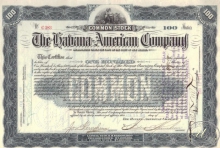 Habana-American Co.,сертификат на 100 акций,1901 год.
