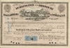 Burlington and Missouri Railroad Co. Сертификат на 33 акции. $3300, 1871 год.