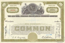 New York Chicago and St.Louis Railroad Co. $1500, 1958 год.