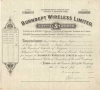 Великобритания.Burndept Wireless Limited, сертификат на 94 акции.1928  год.