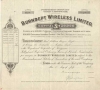 Великобритания.Burndept Wireless Limited, сертификат на 94 акции.1928  год.