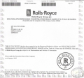 Rolls-Royce Group plc. Сертификат на 31 акцию, 2004 год.