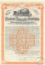 Wisscasset, Waterville and Farmington Railroad company. Заем в $500, 1901 год.